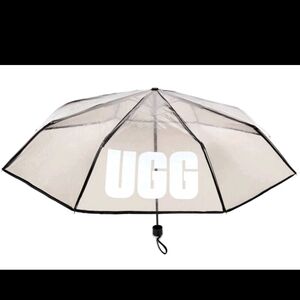 UGG Clear Umbrella with Black Accents
